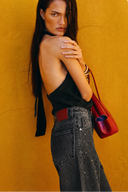 Jeans Strass Strey negro
