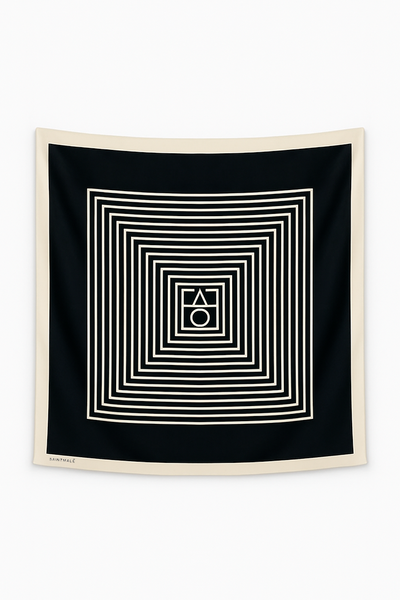 Pañuelo lineas negro