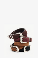 Cinturón Suede café