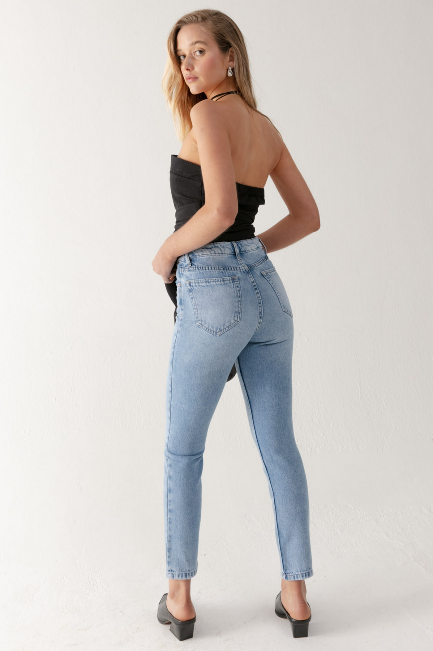 Jeans skinny celeste