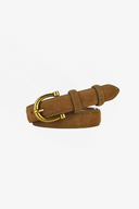 Cinturon gamuza camel