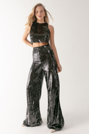 Pantalón lentejuelas negro