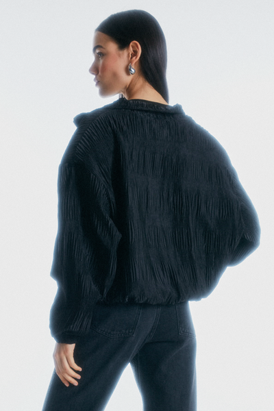Chaqueta bomber negro