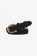 Cinturon gamuza negro