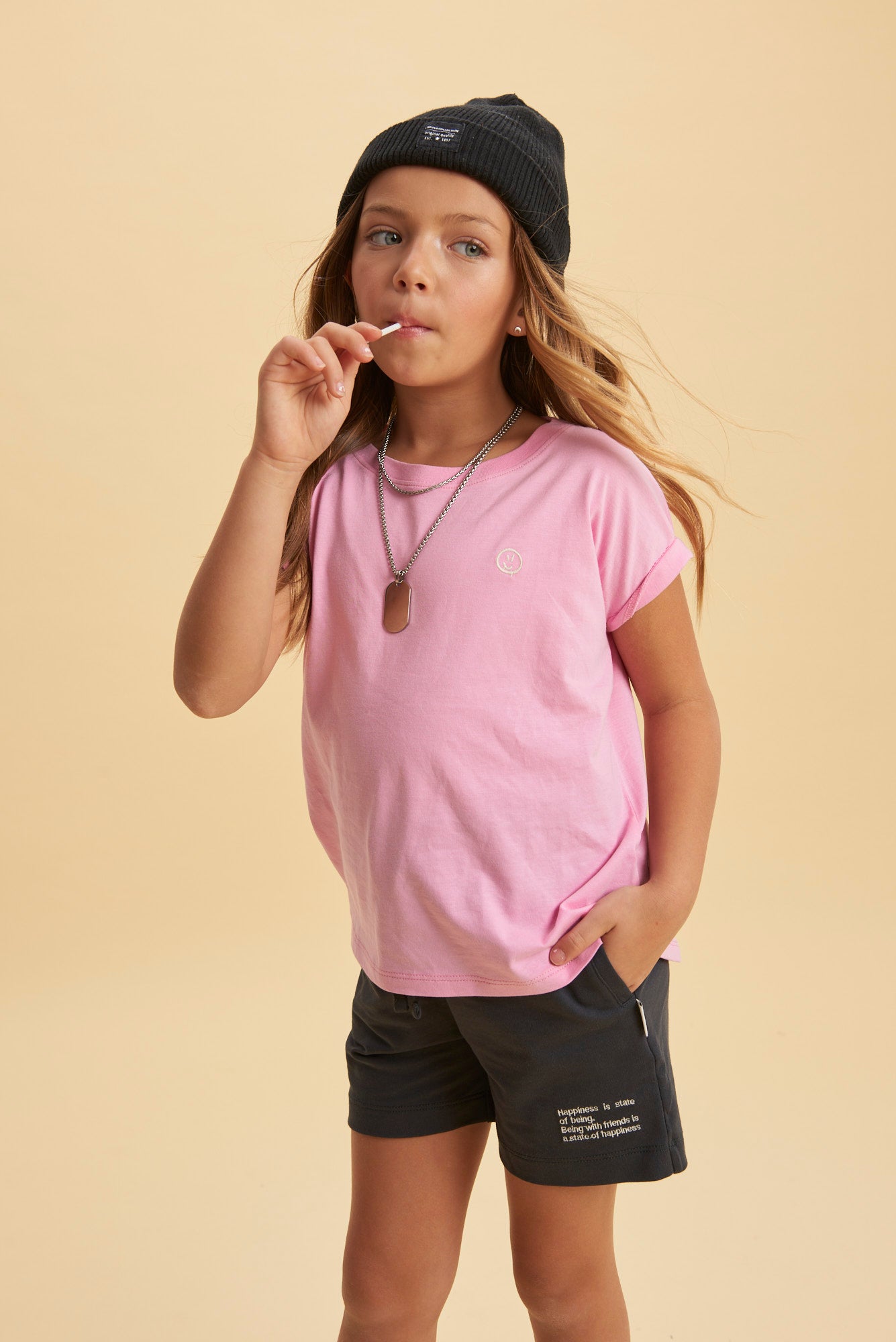 Polera kids Austin rosa