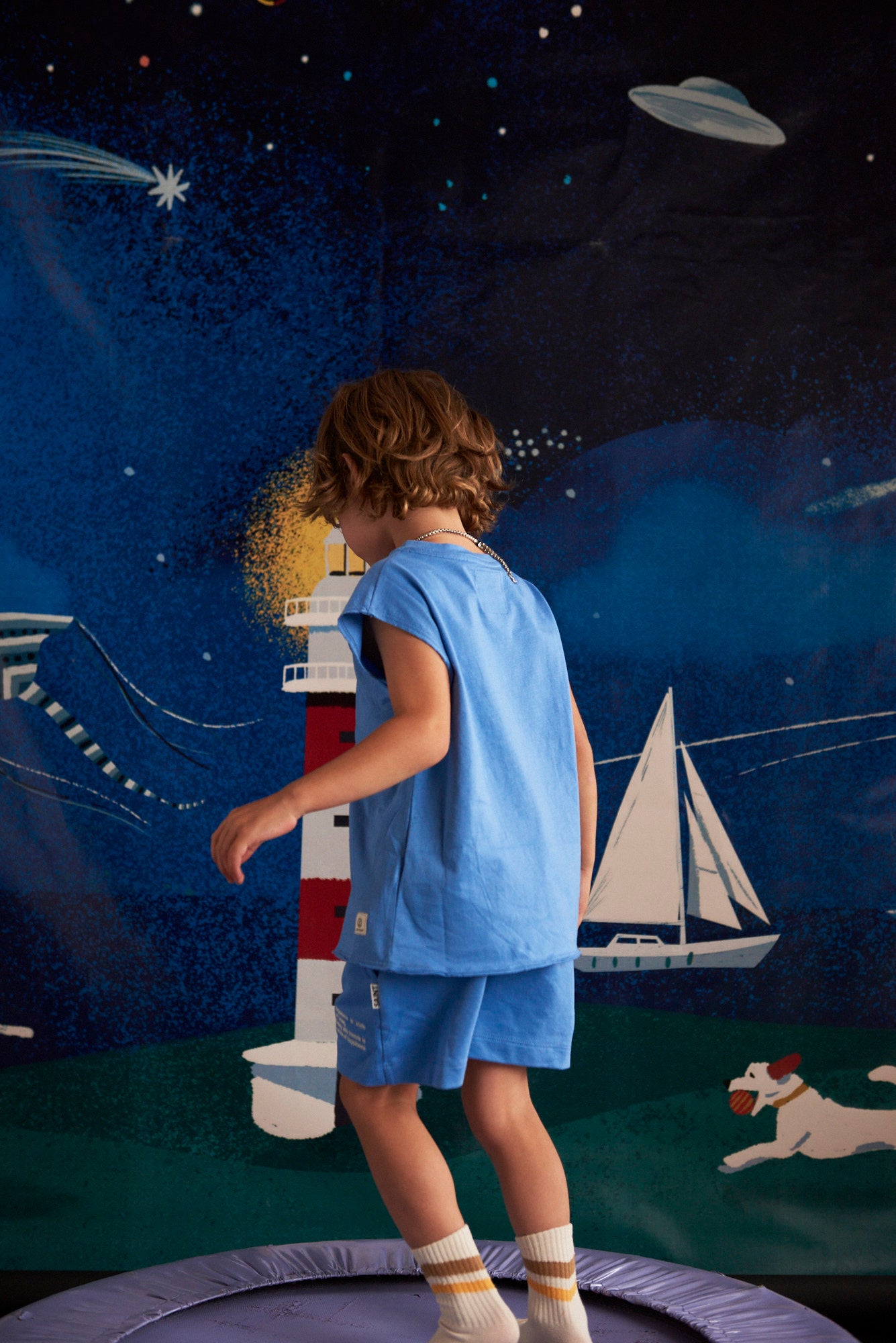 Polera kids Smile azul